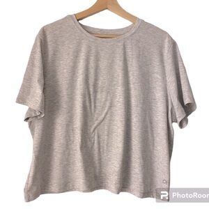 GAP FIT GRAY CROPPED TEE SHIRT SIZE XXL
